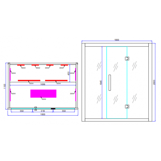 JJSPA JI180 - Infracrvena sauna