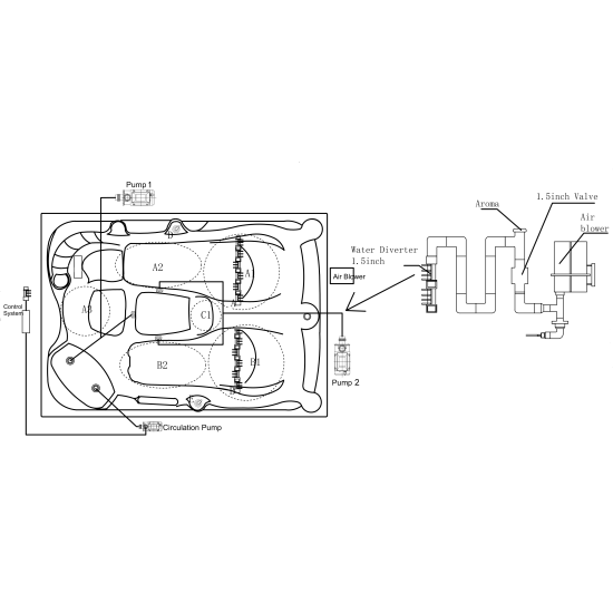 JJSPA SH-431 - Masažni bazen