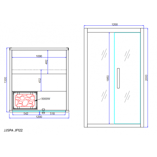 JJSPA JF122 – Finska sauna