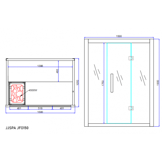 JJSPA JFO150 - Finska sauna