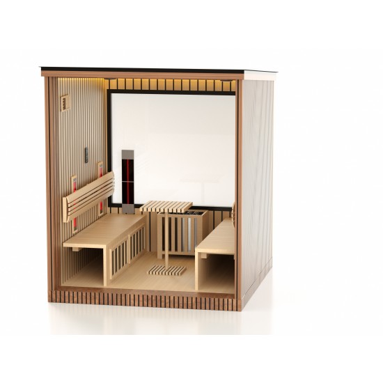 JJSPA ZEN CUBE HYBRID CLASSIC - Vanjska kombinirana sauna