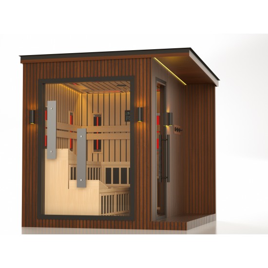 JJSPA ZEN CUBE HYBRID COMFORT - Vanjska kombinirana sauna