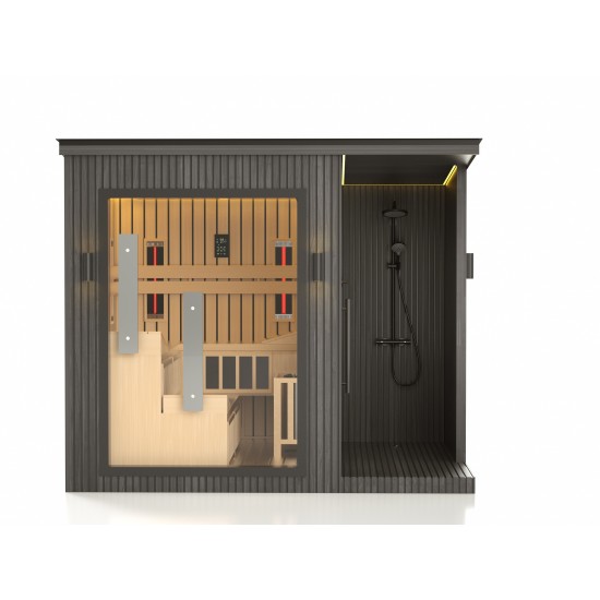 JJSPA ZEN CUBE HYBRID ELEGANCE - Vanjska kombinirana sauna