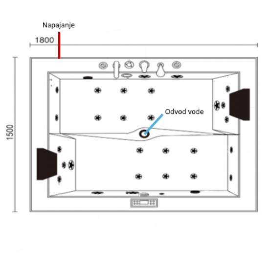 JJSPA SP-089 - Masažna kad