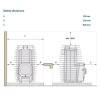 HUUM Hive Flow - Peć za saunu na drva, 9,8 kW