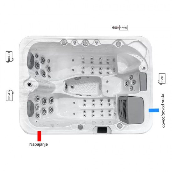 JJSPA Alpha 821 - Masažni bazen
