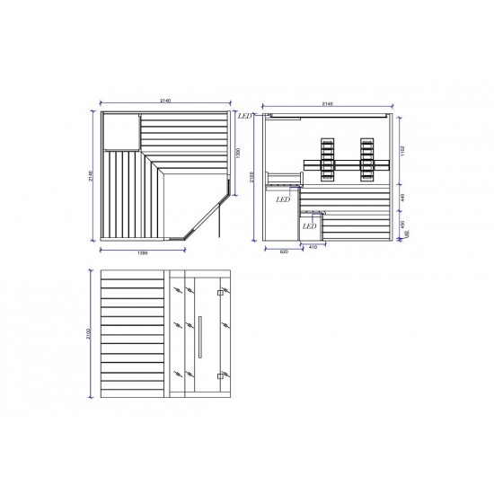 JJSPA SH-519 - Kombinirana sauna