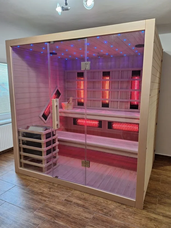 Kombinirana sauna JJSPA JC200 s finskom peći i infracrvenim grijačima