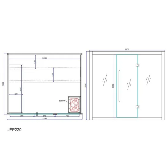 JJSPA  JFP220 - Finska sauna