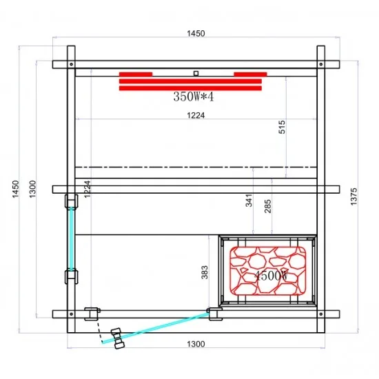 JJSPA JZC130 - Vanjska kombinirana sauna