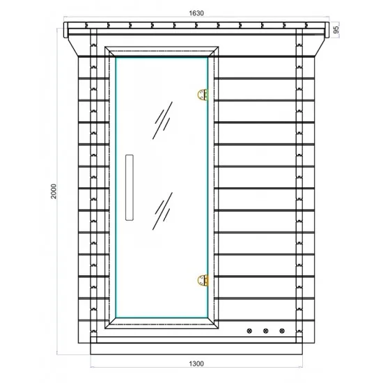 JJSPA JZC130 - Vanjska kombinirana sauna