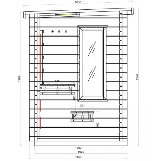 JJSPA JZC130 - Vanjska kombinirana sauna