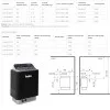 HELO CUP STJ - Električna peć za saunu, 6 kW