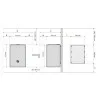 HUUM Core Wall Combi Mini Bijela - Električna peć za saunu, 3,6 kW