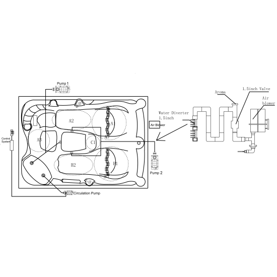 JJSPA SH-431 - Masažni bazen
