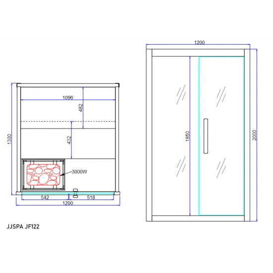 JJSPA JF122 – Finska sauna