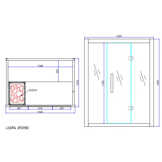 JJSPA JFO150 - Finska sauna