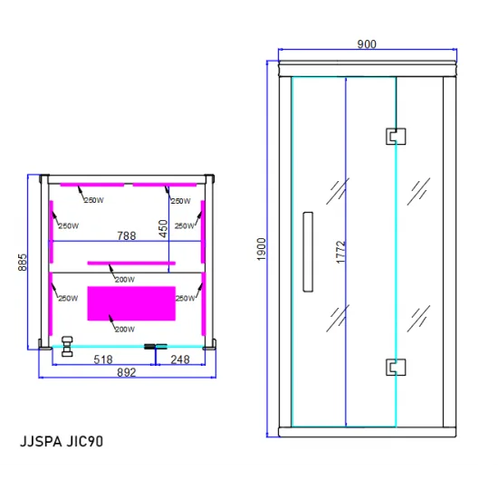JJSPA JIC90 - Infracrvena sauna