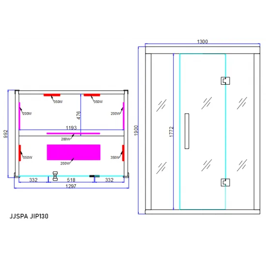 JJSPA JIP130 - Infracrvena sauna